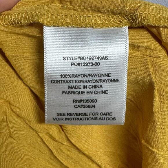 Altar’d State Yellow Lace Detail Maxi Dress Sz: XS - Picture 7 of 7